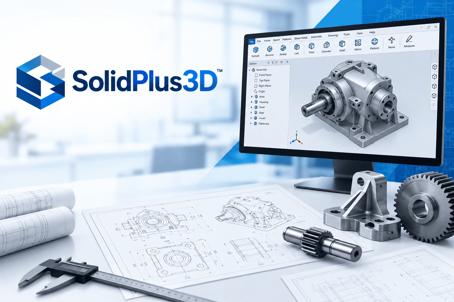 SolidPlus3D 3D CAD and Engineering Software